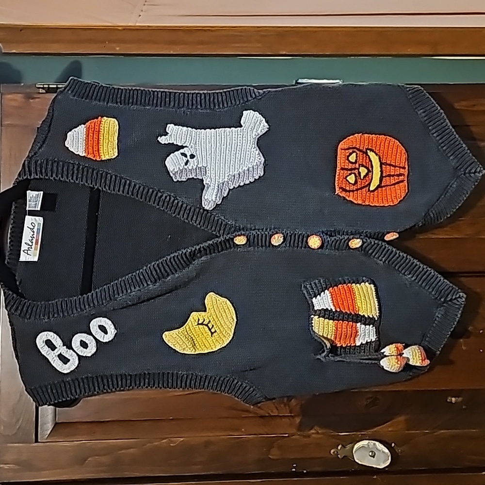 VTG Arlando sweater vest HALLOWEEN medium